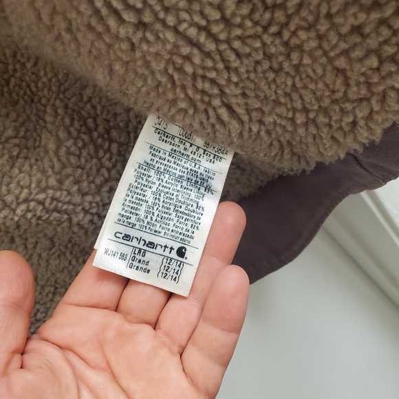 🤩Rare carhartt sherpa lined jacket size women's L - Picture 6 of 8